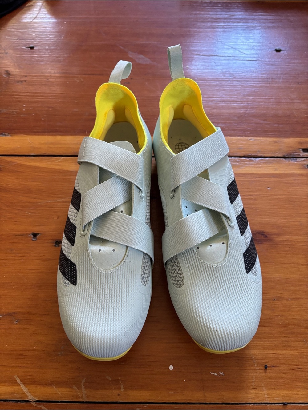 Adidas The Indoor Cycling Shoe Womens 7 Green Yellow GX1668 ($150)